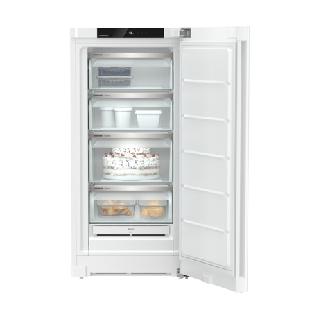 Congelator Liebherr FNd 4224 Plus, NoFrost, 60 cm, 160 l, SpaceBox, Display tactil, SuperFrost, Clasa D, Alb